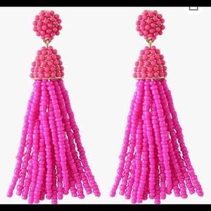 Beaded tassel earrings